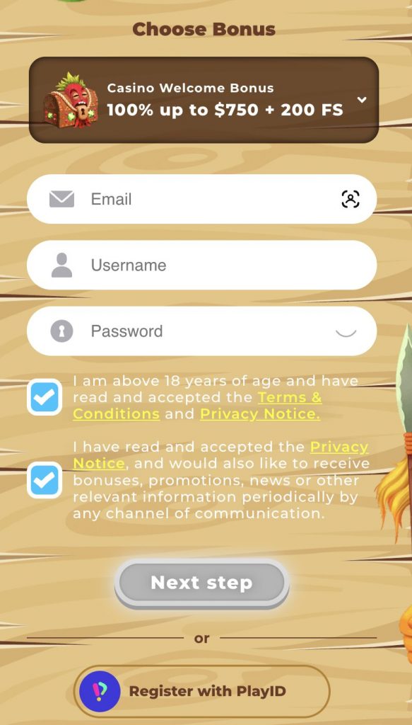 wazamba sign up